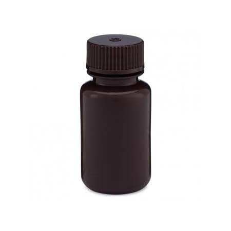 Globe Scientific Diamond RealSeal Bottles, Amber Color, Wide Mouth, 60 ml, 12/pk, 12PK 219941